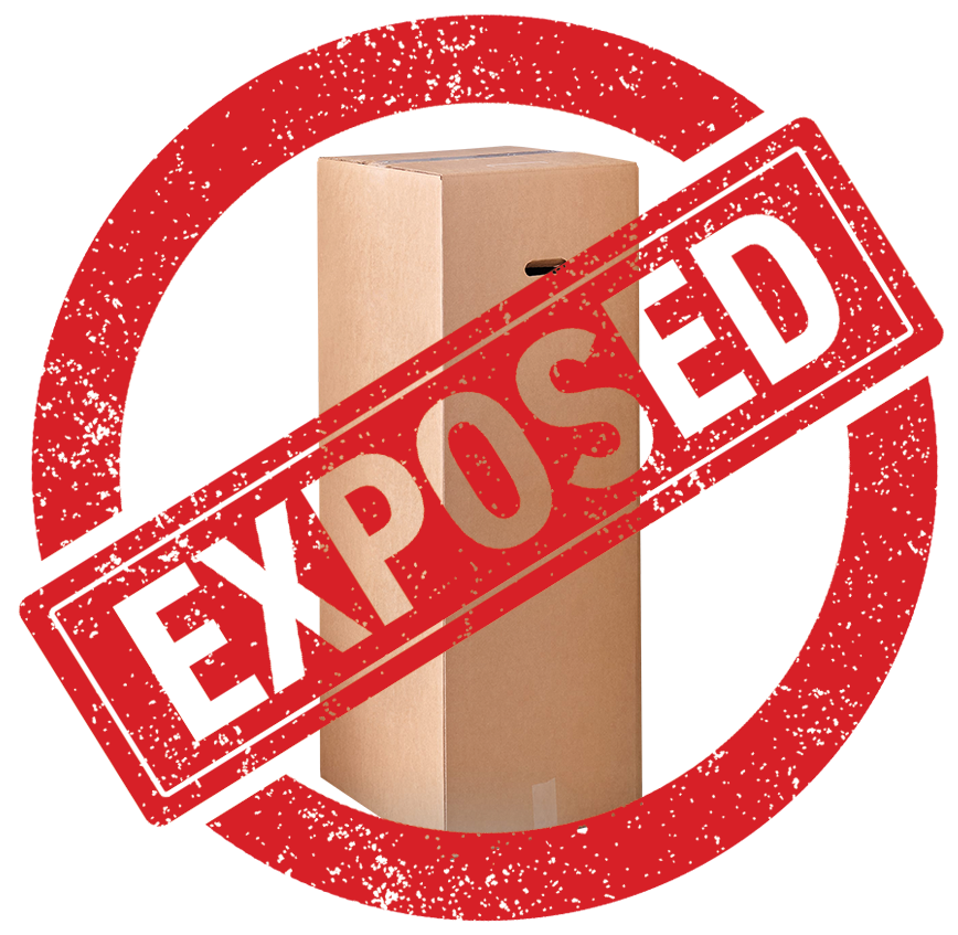 bed in a box exposed